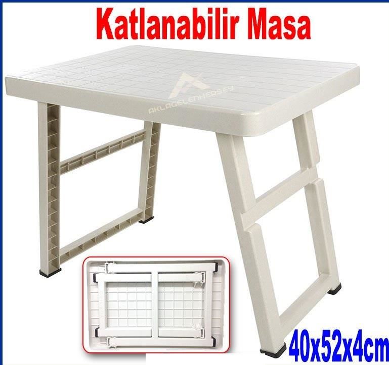 Pratik Katlanabilir Piknik Masası 40x52x4cm Ebatında Şık Tasarım Portatif Katlanır Piknik Sehpası