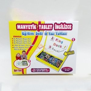 MANYETİK TABLET İNGİLİZCE EĞİTİM SETİ YAZI TAHTASI