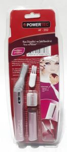 Powertec İnce ve Hassas Fırçalı Kaş Düzeltici ve Şekillendirici  İnce Başlıklı Tıraş Makinesi