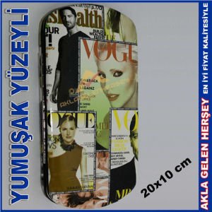 VOGUE DERGİ RESİMLİ 20x10 CM ÇANTA CÜZDAN