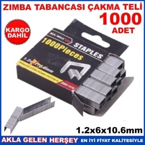 1000 ADET MOBİLYACI EL ZIMBA TABANCASI ÇAKMA TELİ 1.2x6x10.6mm K