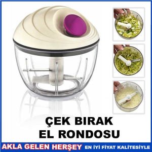 ÇEK BIRAK İPLİ PRATİK SEBZE DOĞRAYICI EL RONDOSU