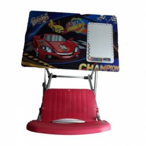  Araba Figürlü - Katlanabilir Ve Yazı Tahtalı Çalışma Masası 