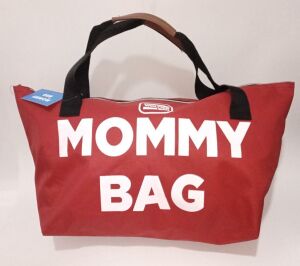 Kırmızı Mommy Bag Anne Bebek Bakım Çantası Geniş Hacimli Sağlam Omuz Askılı  Günlük KirTutmaz Çanta