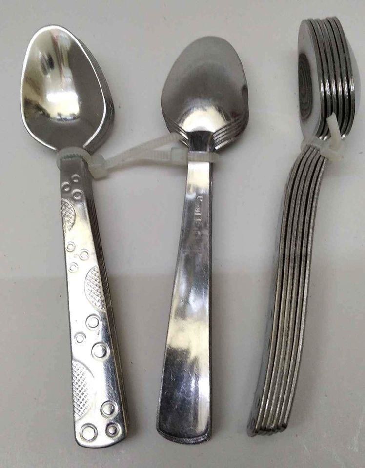 Umut Paslanmaz Çelik Dekorlu 6 Adet Çay Kaşığı B