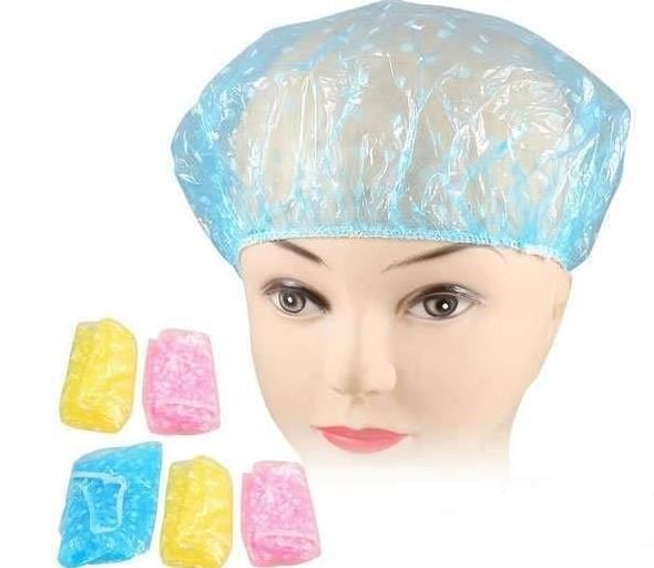 6 adet su geçirmez elastik duş bonesi