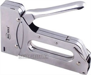 Mobilyacı Döşemeci El Zımba Tabancası 100 adet 8mm Tel Hediyeli 4-14mm Krom Zımba Tabancası Bmx1402