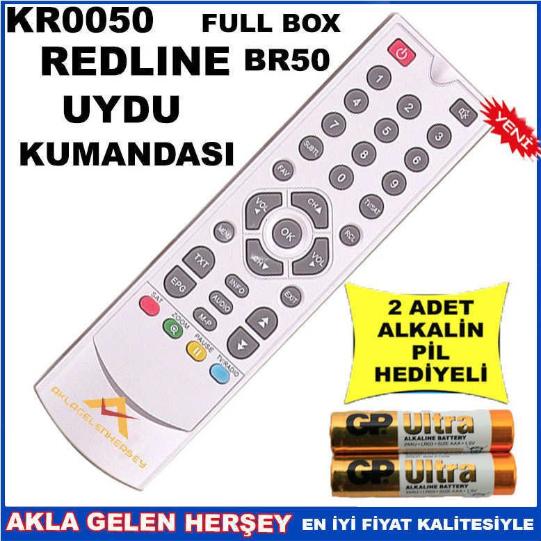 REDLİNE UYDU CİHAZI Receiver KUMANDASI KR0050