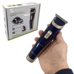 0.2mm İnce Kesim Bıçaklı Hijyenik Şarjlı Saç Sakal Tıraş Makinesi Well Power WP-7100