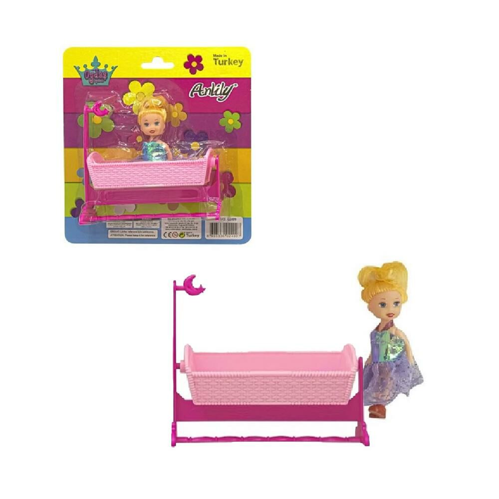 02409 Anlily Kartela Beşikte Bebek