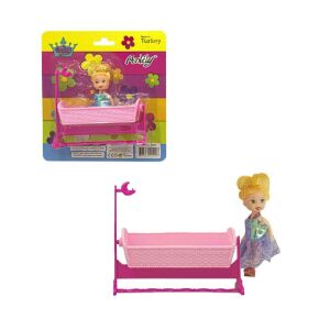 02409 Anlily Kartela Beşikte Bebek