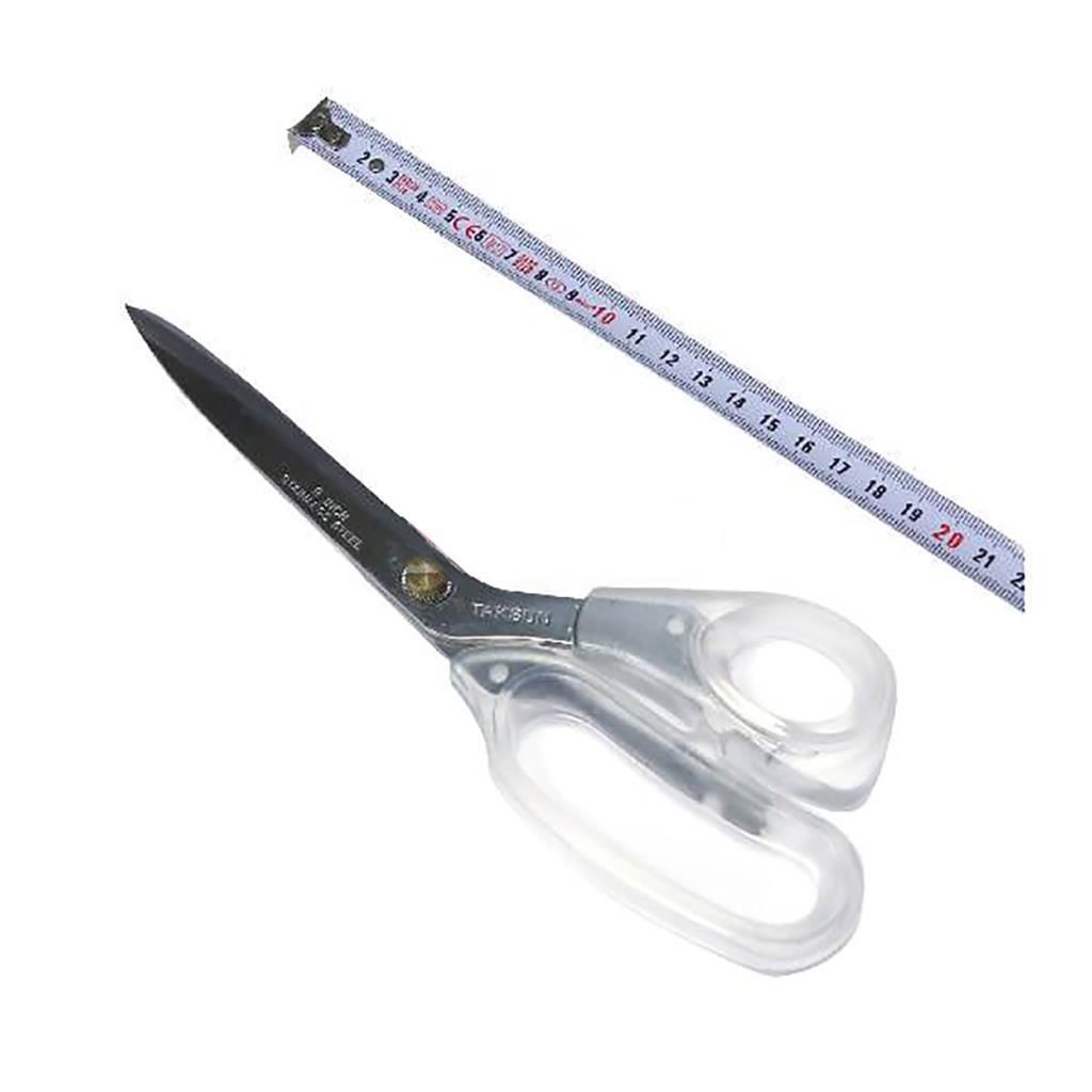 TERZİ MAKASI- KUMAŞ MAKASI TAKSUN 9 İNÇ PASLANMAZ ÇELİK MAKAS - KONFEKSİYON MAKASI BÜYÜK BOY ŞEFFAF