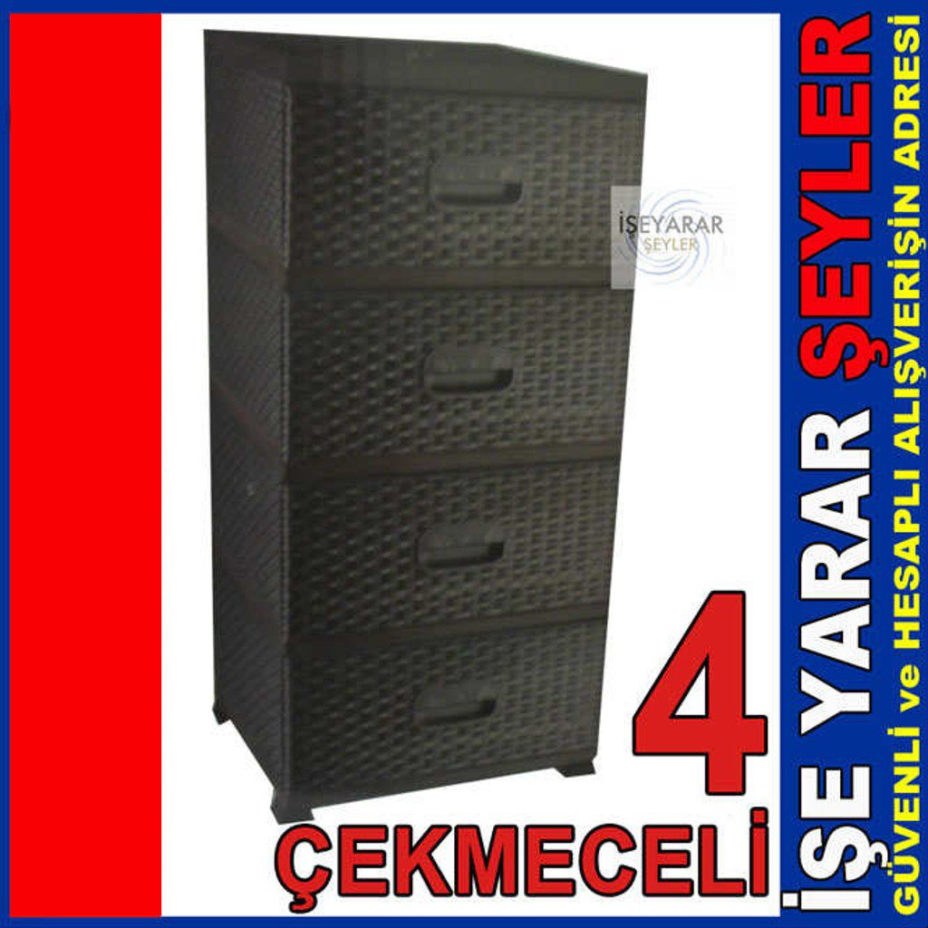 4 ÇEKMECE PORTATİF ÇOK AMAÇLI RADDAN KOMİDİN