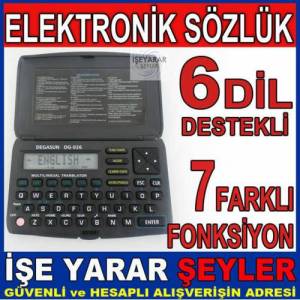 6 farklı dil destekli çok fonksiyonlu cep tipi elektronik sözlük kelime çevirici hesap makinesi,saat