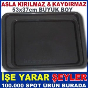 ASLA KIRILMAYAN KAYDIRMAYAN SERVİS TEPSİSİ 53cm