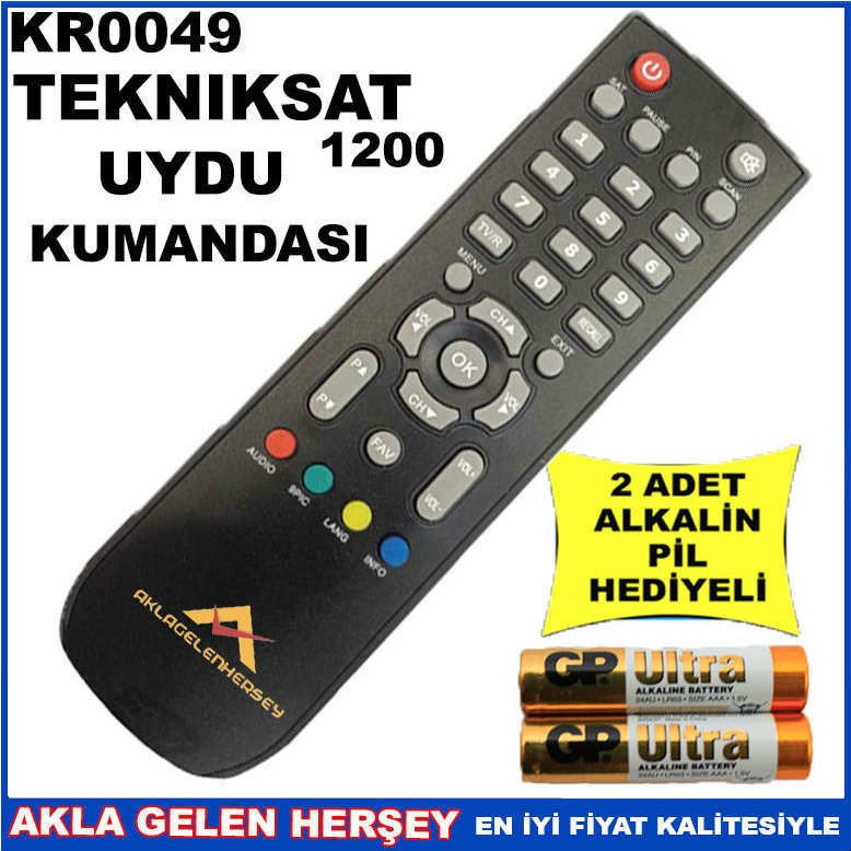 TEKNİKSAT UYDU CİHAZI Receiver KUMANDASI KR0049