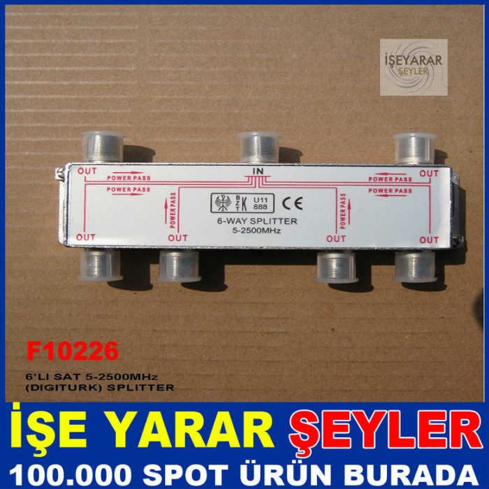 6 LI ANTEN DAĞITICI SPLITTER 5-2500Mhz