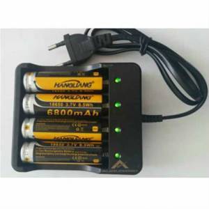 4 Adet Pili Aynı Anda Şarj Eden Oldukça Kullanışlı 70cm Kablo Uzunluğu 18650 Pil Şarj Aleti abn344