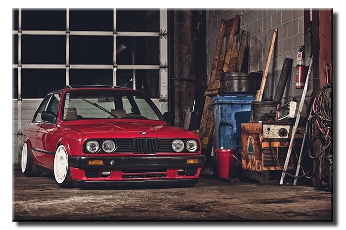 BMW E30 6 değişen ölçü ORİJİNAL KANVAS TABLO