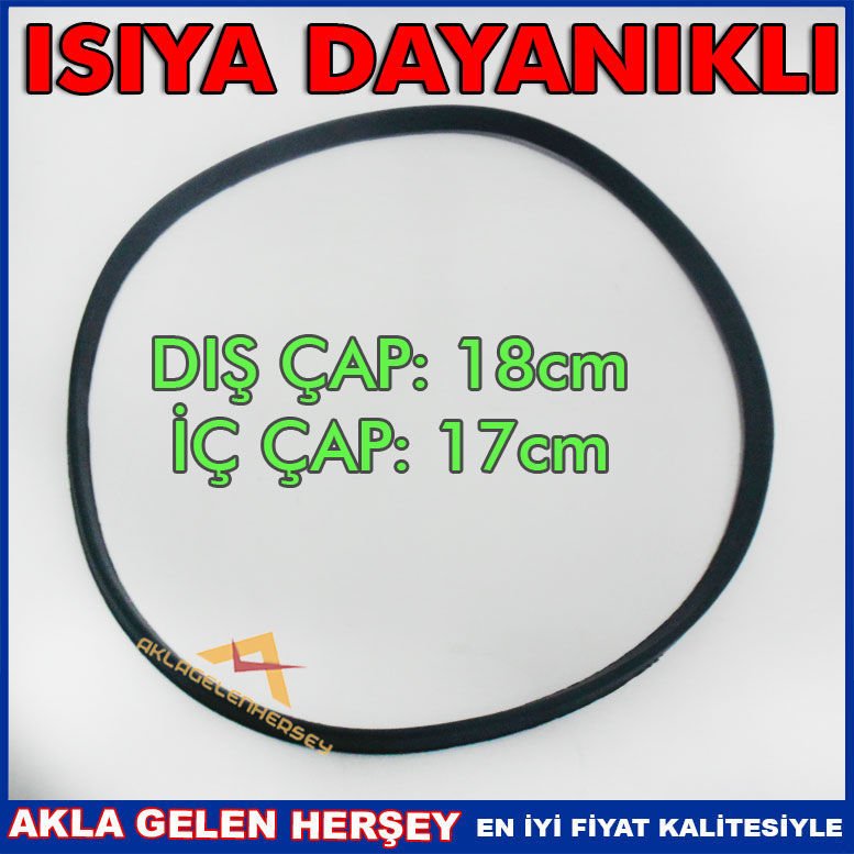 TAÇ DÜDÜKLÜ TENCERE LASTİĞİ 18cm DIŞ ÇAP-17cm İÇ ÇAP ÜNİVERSAL DÜDÜKLÜ TENCERE CONTASI KAUÇUK CONTA