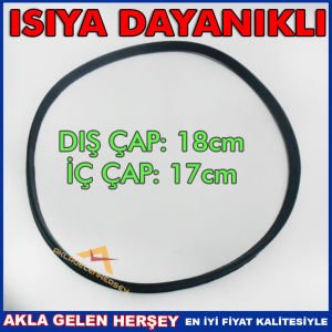 TAÇ DÜDÜKLÜ TENCERE LASTİĞİ 18cm DIŞ ÇAP-17cm İÇ ÇAP ÜNİVERSAL DÜDÜKLÜ TENCERE CONTASI KAUÇUK CONTA