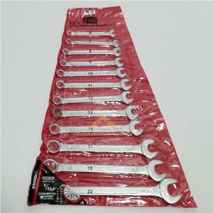 12'li SET ANAHTAR TAKIMI HAVA ÇELİĞİ SÜPER KALİTE YILDIZ ve AÇIK AĞIZLI 12li KOMBİNE ANAHTAR SETİ 