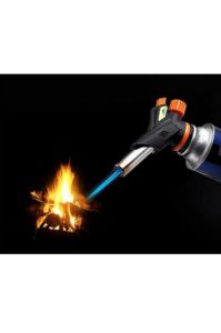 2 Tüp Hediyeli 1300C° Profesyonel Pürmüz Çakmak Gazına Uyan Kafa Isı Ayarı Manyeto Kendinden Çakmak