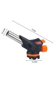 2 Tüp Hediyeli 1300C° Profesyonel Pürmüz Çakmak Gazına Uyan Kafa Isı Ayarı Manyeto Kendinden Çakmak