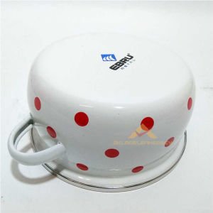 3lü PUANLI CAM KAPAKLI MİNİ EMAYE TENCERE SETİ