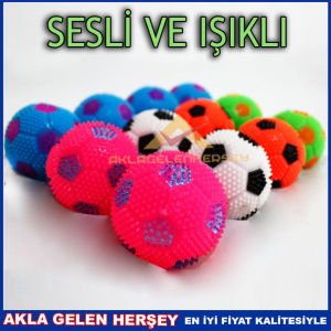 SESLİ VE IŞIKLI 6m TIRTIKLI PLASTİK MİNİ TOP
