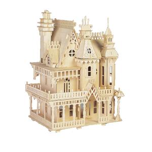 ER056 Eğitici 3D İstanbul Yalısı Ahşap Ev Maketi