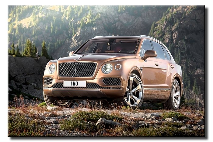 BENTLEY JEEP 6 değişen ölçü ORİJİNAL KANVAS TABLO
