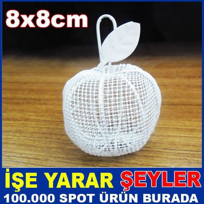 ELMA MODEL METAL TEL ÖRGÜLÜ NİKAH ŞEKERLİĞİ