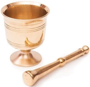 Nesiller Boyu Kullanım Garantili %100 Prinç Büyük Boy Havan 1250gr Sağlıklı Metal Pirinç Gövde Havan