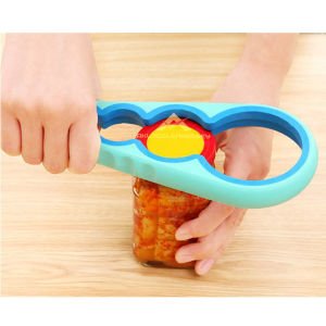 Silikon kaymaz Konserve Kavanoz Kapağı Açacağı Sıkışmış cam Kavanozlar için pratik Kapak Açacağı -2