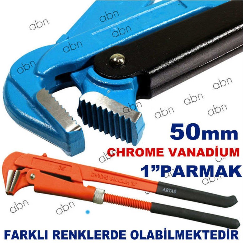 1'' PARMAK 50mm CHROME VANADİUM İNGİLİZ AYARLI BORU ANAHTARI