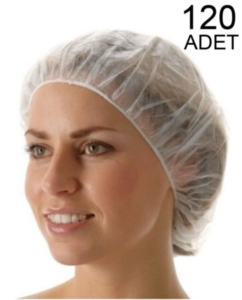 120 Adet Sağlıkçı Saç Bonesi,Tela Aşcı Bone Çift Dikiş Çok Amaçlı El Değmeden Üretim Sağlıklı Hijyen