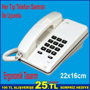 Karel Ladin Telefon Makinası Ergonomik Tasarım Flash ve Redial Tuşlu Ayarlanabilir Telefon Makinesi