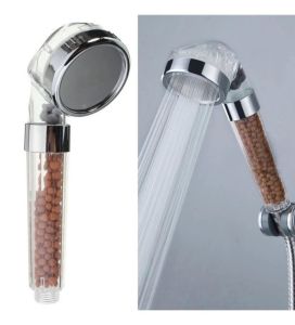 Boncuklu Su Tasarruflu Ve Su Arıtmalı Duş Başlığı 10 cm Boy, 7.5 cm Çap