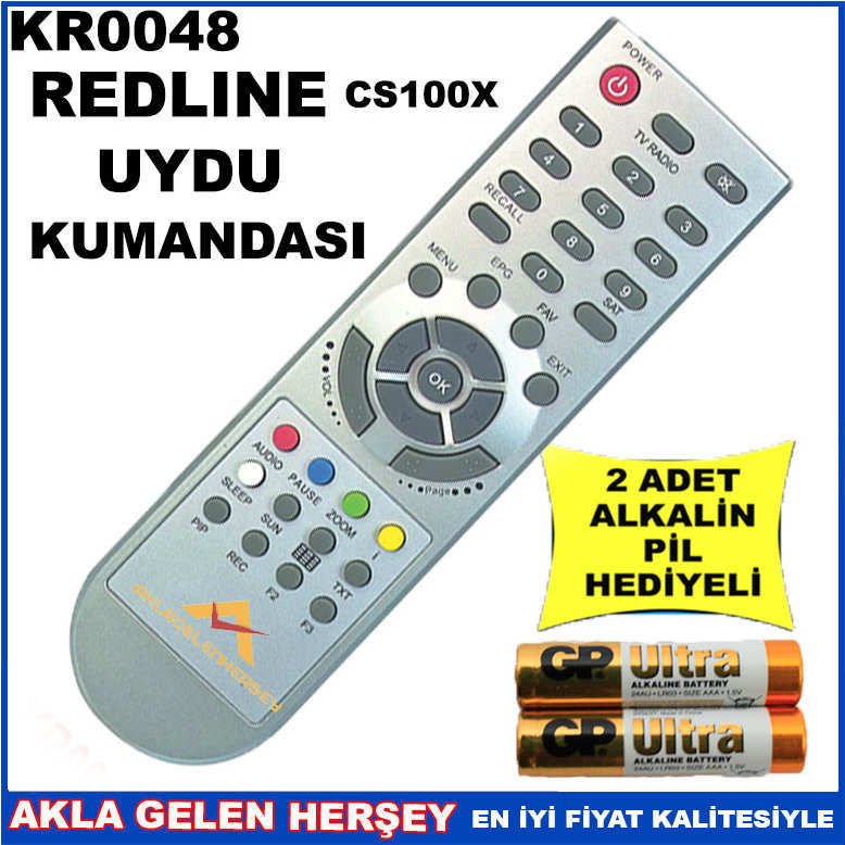 REDLİNE UYDU CİHAZI Receiver KUMANDASI KR0048