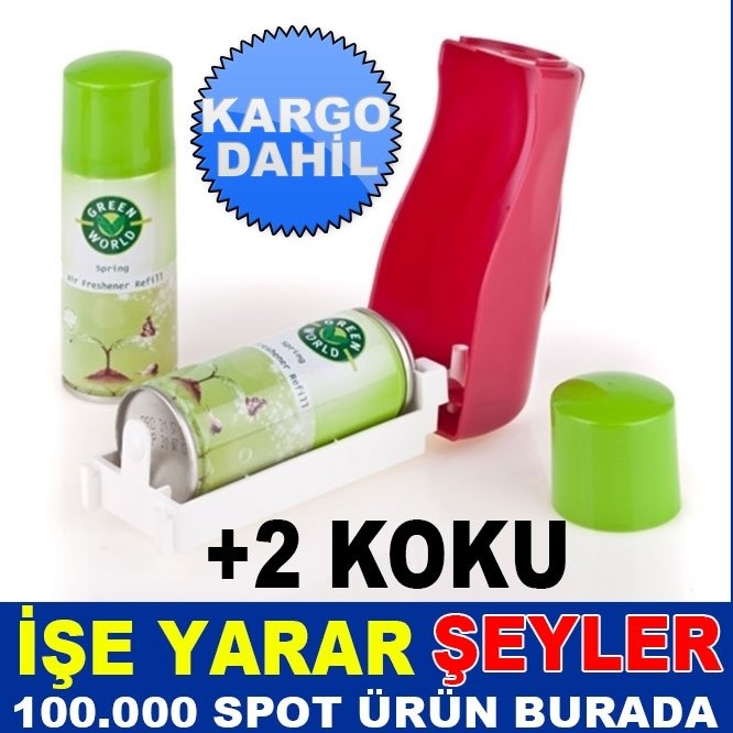 GREENWORLD 2 KOKU HEDİYELİ ODA SPREYİ OTOMATI KD