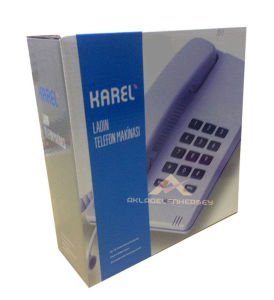 Karel Ladin Telefon Makinası Ergonomik Tasarım Flash ve Redial Tuşlu Ayarlanabilir Telefon Makinesi