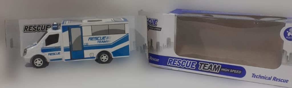 Rescue Team Işıklı Oyuncak Acil Kurtarma Aracı Işıklı Araba Şehir Kurtarma Arabası