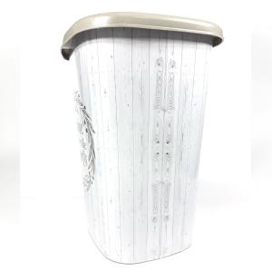 ŞIK DESENLE KİRLİ SEPETİ BANYO 50x35x42 SAĞLAM YAPI