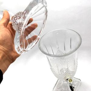 Kapaklı Musluklu Cam Şerbetlik Parti Damacanası 2 Litre Cam Sebil