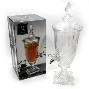 Kapaklı Musluklu Cam Şerbetlik Parti Damacanası 2 Litre Cam Sebil