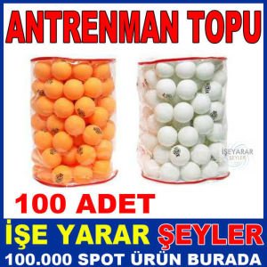 PİNPON TOPU MASA TENİSİ ANTRENMAN TOPU 100 ADET