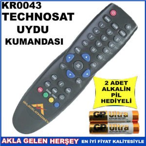 TECHNOSAT UYDU CİHAZI Receiver KUMANDASI KR0043