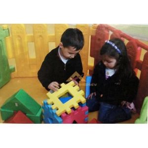 6 Parça Kolay Kurulumlu Çocuk Oyun Alanı Oyun Bahçe Çiti Top Havuzu