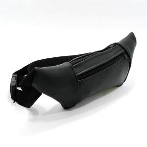 3Gözlü Fermuarlı Askılı Klasik Model Sade Deri Bel Çantası Unisex